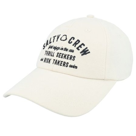 Salty Crew - Vit unconstructed Keps - Night Bite Off White Dad Cap @ Hatstore