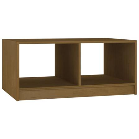 Vidaxl Soffbord Honungbrun 75x50x33,5 Cm Massiv Furu Brun