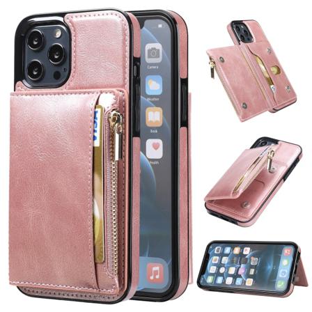 Dragkedja Plånbok Pu Case -fodral För Iphone 13 Pro Max