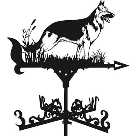 (Svart) Værhane i metall - Vindretning - Svart - Hagedekorasjon - Holdbar - Utsøkt