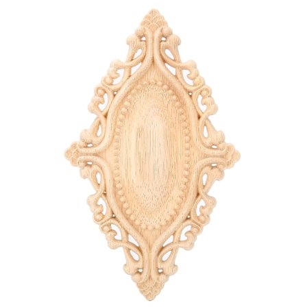 Treskjært dekor pålegg umalt utskjæring applikasjon hjem vegg møbeldekor