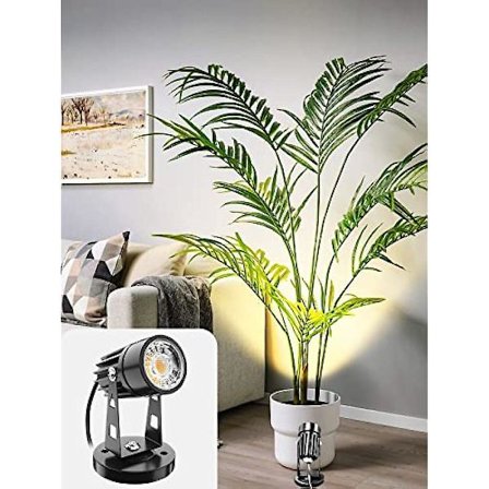 Led spotlights 5w upp ljus inomhus spotlight lampa för växter, 3 färgtemperaturlägen landskap upp ljus -ge