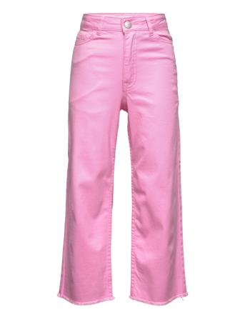Trousers Twill Vanja Cropped P Jeans Rosa Lindex