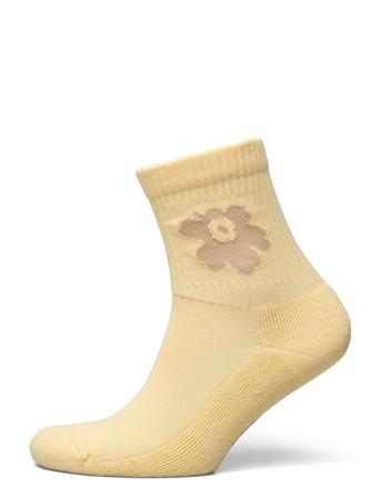 Puikea Unikko Short Lingerie Socks Regular Socks Keltainen Marimekko