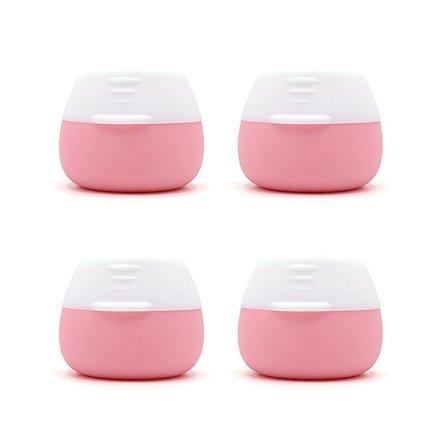4 stk 20 ml Reiseemballasje Boks Silikon Medisin Boks Rosa KLB