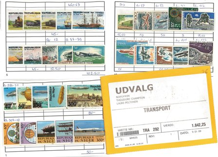 Hele verden - Udvalgshæfte med 160 forskellige frimærker - Postfrisk