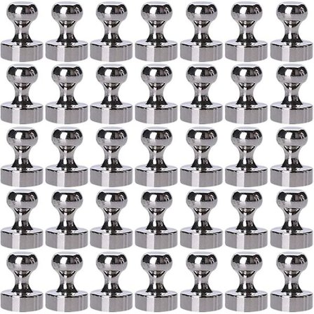 36 st tryckknappmagneter, kylskåpsmagneter, starka magneter för kylskåp, magnetiska tryckknappar perfekta för whiteboard