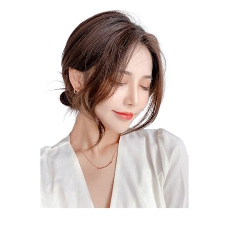 Ægte menneskehår clip-in pandehår