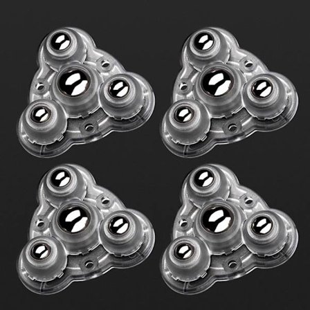 4 stk Universal remskive Roterende hjul Svingbare hjul Hjul 3 3