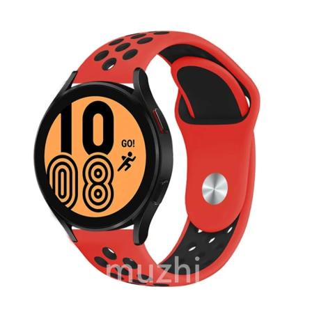 Sportband för Samsung Galaxy Watch 5- pro-4-Classic/active 2 40mm 44mm 45mm Silikon 20mm 22mm armband Huawei GT 3-2e-pro rem 1 red black 20mm watch 