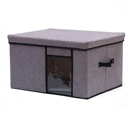 Cubby Toy Tygkorgar Med Genomskinlig Fönsterduk Med Lockbehållare