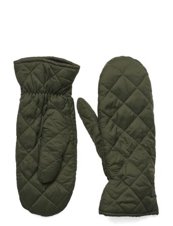 Slfamada Padded Mitten B Accessories Gloves Thumb Gloves Khaki Green Selected Femme