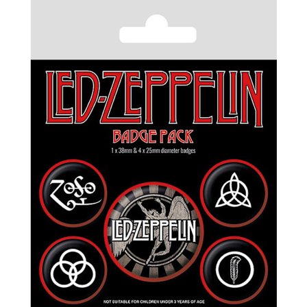 Badge Pack - Led Zeppelin (Symbols)