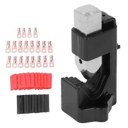 Akkukaapelikenkäpuristustyökalu Vasaralla Akkukaapelikenkäpuristin 20 Liittimellä 20 Kutistesukalla 8AWG - 0000AWG