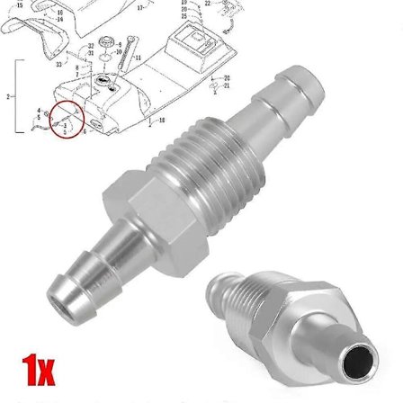 0670-042 Ersättningsdel för Arctic Cat Snöskoter Bensintankutlopp Aluminium