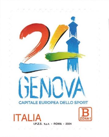 Italien - Europæisk hovedstad: Genova - Postfrisk frimærke