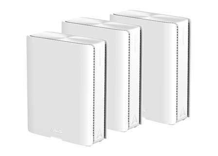ASUS ZenWiFi BQ16 BE25000 Quad-band WiFi 7 Mesh Router 3-Pack White
