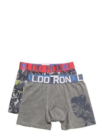 Cr7 Boys Trunk 2-Pack Night & Underwear Underwear Underpants Grå CR7