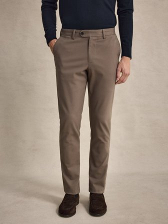 John Henric Men's Taupe Chinos Slim Fit Size 34