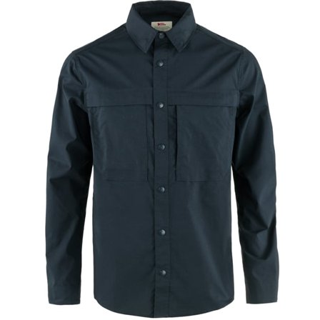Fjällräven Abisko Trail Chemise LS S - male - Dark Navy/Bleu - Chemises