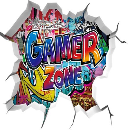 3D Spillveggdekor Gaming Veggklistremerker Gutterom