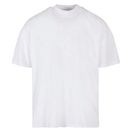 Bygg ditt varumärke Herr Mock Neck Oversized T-Shirt L Vit