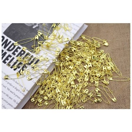 22 mm:n hakaneulat, 1000 kpl:n pakkaus Gold