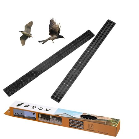10 stk Plast Fugle Pigge Høj Fleksibilitet Anti Tyv Sikkerhed Gærde Pigge til væg Sort