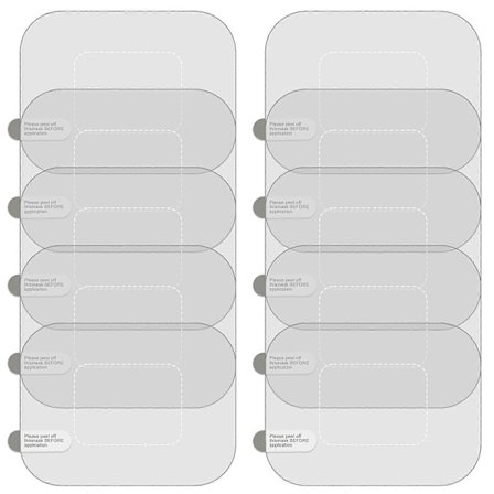 Gennemsigtige elektrostatiske klistermærker Kompatibel med klart dashcam-montering Modstår høj temperatur Ridsefast reflekterende film 3 sæt