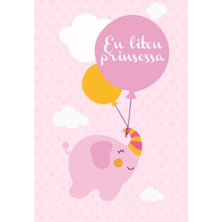 Dobbelt Nyfødtkort En liten Prinsesse