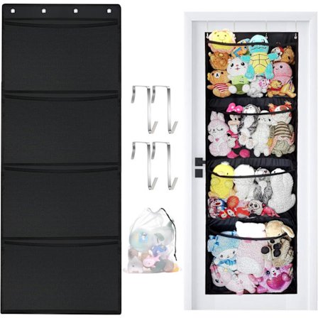 Hængende Opbevaringspose til Legetøj på Dør, Skohylde, Organizer, Sparer Opbevaring, Pose til Samling, Plyslegetøjsholder