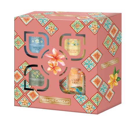 Yankee Candle Filled Votive Candles Confezione regalo 1 tumbler piccolo e 3 candele mini - Candela Profumata