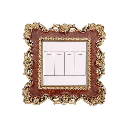 Enkelt lyskontakt dæksel Socket Surround Frame 01 01