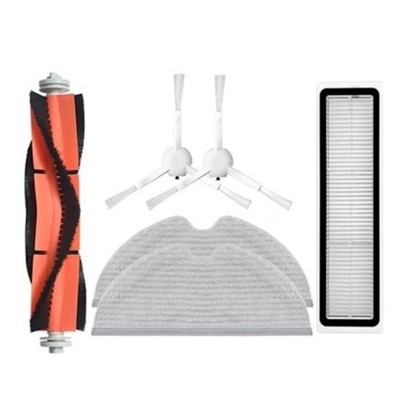 Tilbehørssæt til Xiaomi Dreame D9 robotstøvsuger, reservedele, hovedbørste, sidebørste, Hepa filter, moppeklud