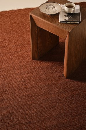 Jotex - Ullteppe Bomull/Polyester/Ull/Viskose Karamell ROW - Kjøp Ulltepper hos Jotex