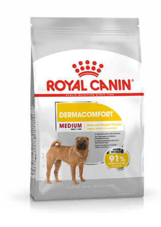 Royal Canin - Dermacomfort Adult Medium tørrfôr for hunder 12 kg - Hund - Hundefôr & hundemat - Tørrfôr for hund - ZOO.no