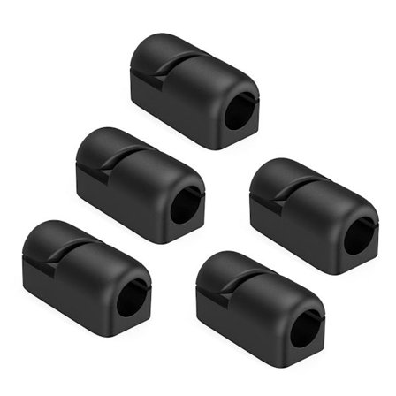 5 stk. Kabelclips Organizer Skrivebord Kabelstyring Base Klemme Fastgørelsesklemme