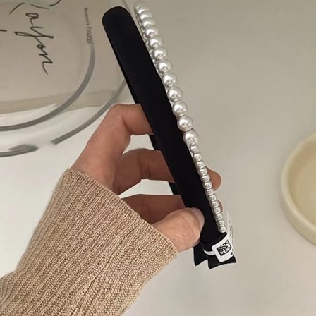 Hårbøyle Hårbånd SVART