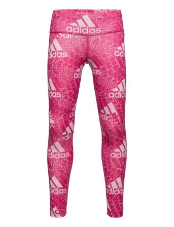 Aeroready Designed To Move Brand Love Long Leggings Pink Adidas Performance