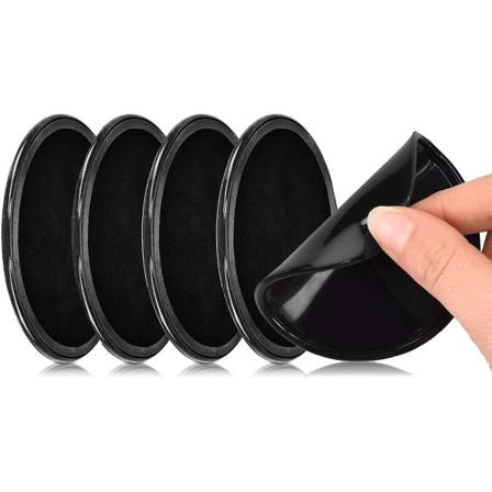 Pieces Nano Magic Gel -liimatyynyt, uudelleenkäytettävät liukumattomat silikonimatot autopuhelimen pidikkeelle ja GPS:lle, kotiin, toimistoon, ei 