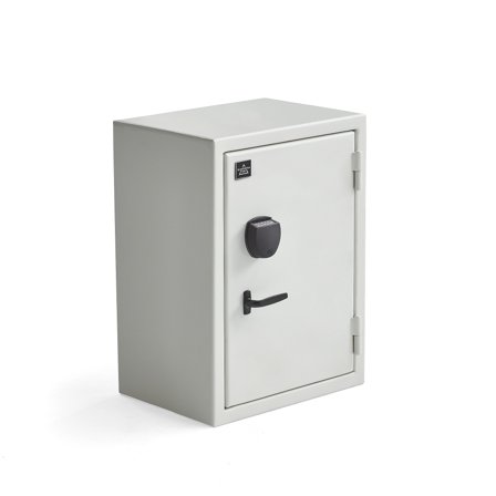 Sicherheitsschrank CONTAIN, Codeschloss, 750 x 550 x 400 mm, weiß