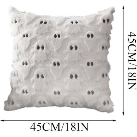 Halloween Spöke Kuddfodral, 18*18" Kuddfodral, Halloween Kudde för Stol Soffa Sovrum Heminredning