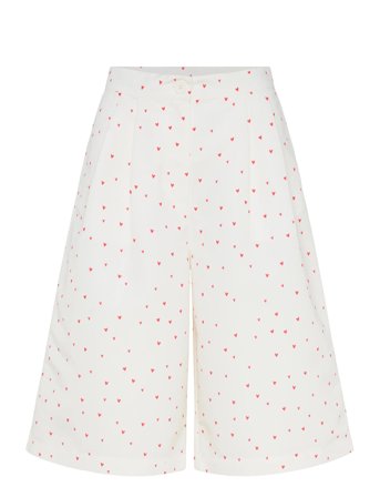 Stella Nova Heart Printed Shorts - White - 38