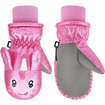 Vantar för småbarn, Snöhandskar i Varm Korallfleece