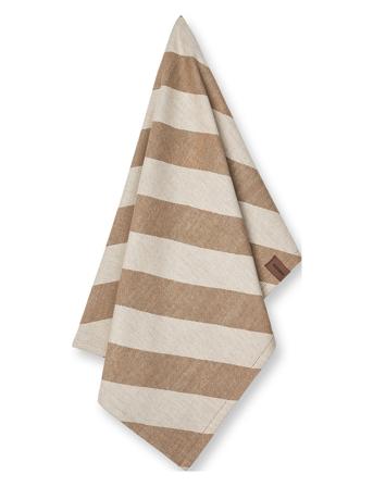 Recycled Cotton Tea Towel - 2 Pack Home Textiles Kitchen Textiles Kitchen Towels Beige Humdakin