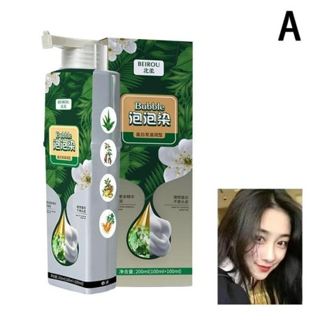 Pure Plant Extract For Grå Hår Farve Bubble Dye Bubble Hår Farve Plant Bubble Hår Farve Shampoo