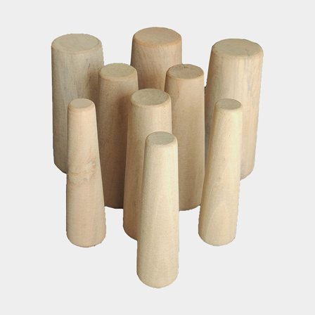 Pinoches en bois bateau / kit de pinoches Plastimo Wooden Plugs Large, 9-pack