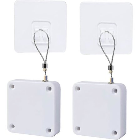 2 Stykker Automatisk Dør Lukker, Den Punch Frie Dør Lukkeren, Automatisk Dør Lukker, For De Fleste Dører Sensor Dør Lukker For Hjemmekontor