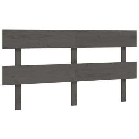Vidaxl Sänggavel Grå 164x3x81 Cm Massiv Furu Grå