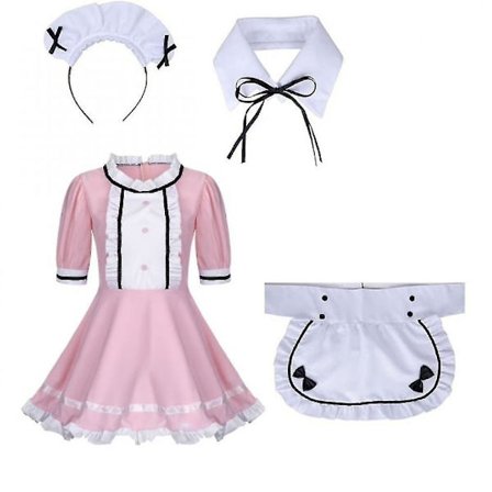 2021 Lolita aid Kostymer Fransk aid Klänning Flickor Kvinna Amine Cosplay Kostym Servitris aid Party Scen V